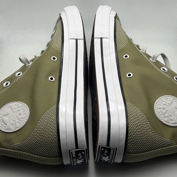 Converse Chuck 70 Multi-Stitch Hi Shoes A07435C Mossy Sloth Green NWB Men 11.5 - Picture 9 of 10